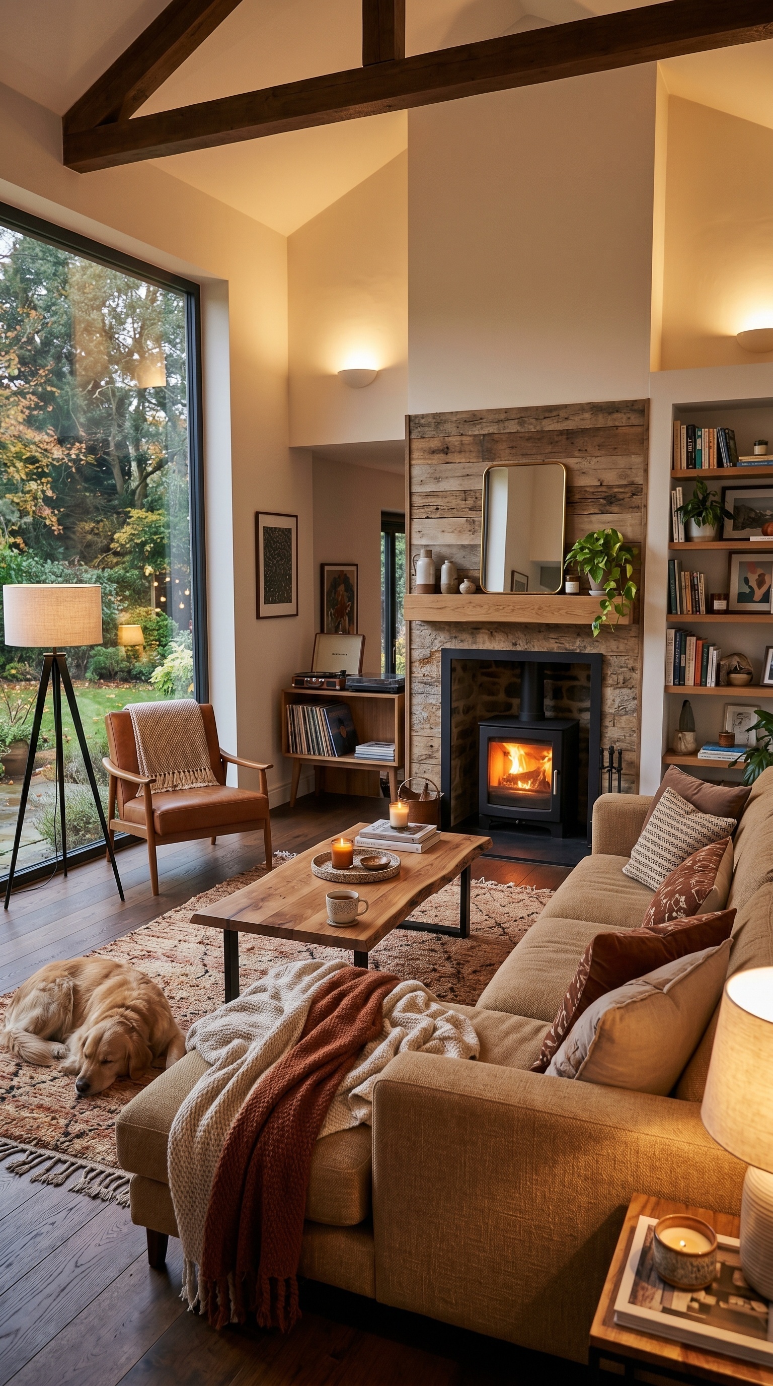 Cozy Organic Modern Living Room Ideas | Warm Rustic Home Inspiration