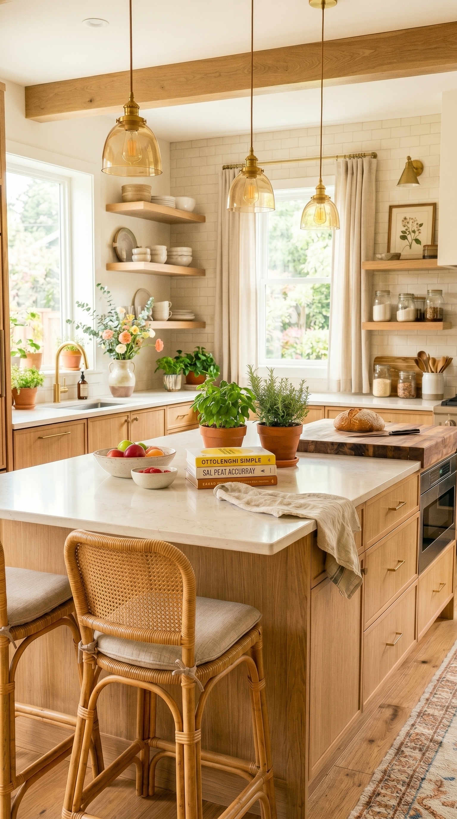 Warm Organic Modern Kitchen Ideas | Cozy Neutral Kitchen Inspiration