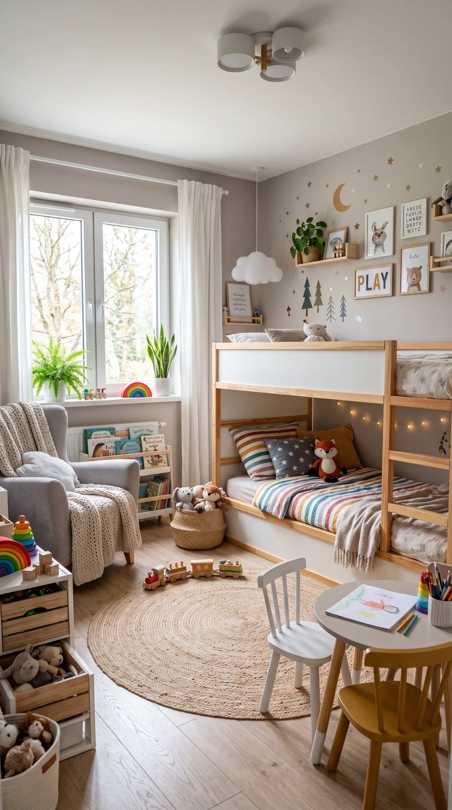 Modern Kids Bedroom Furniture Ideas for a Cozy Shared Children's Room