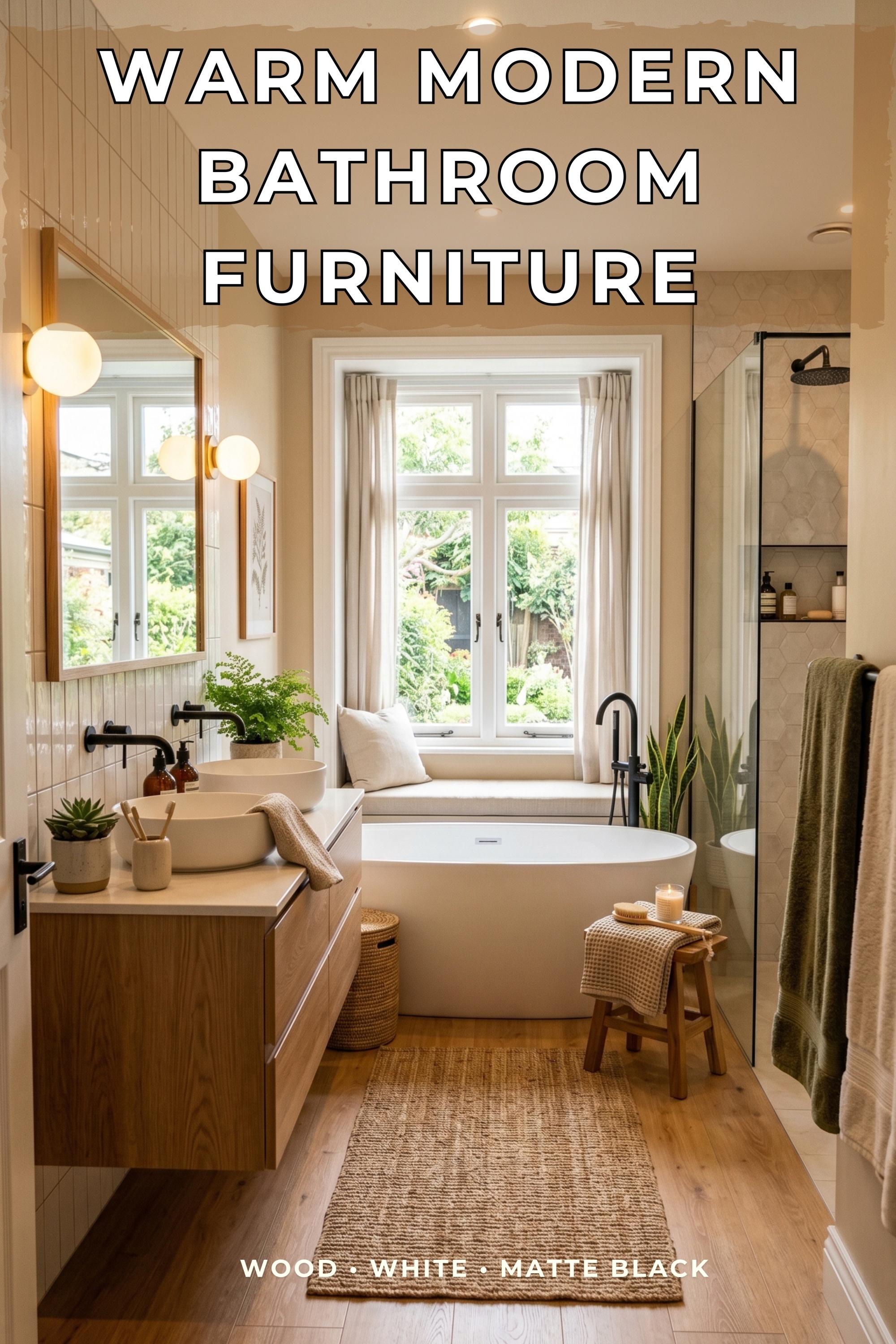 Warm Modern Bathroom Ideas 