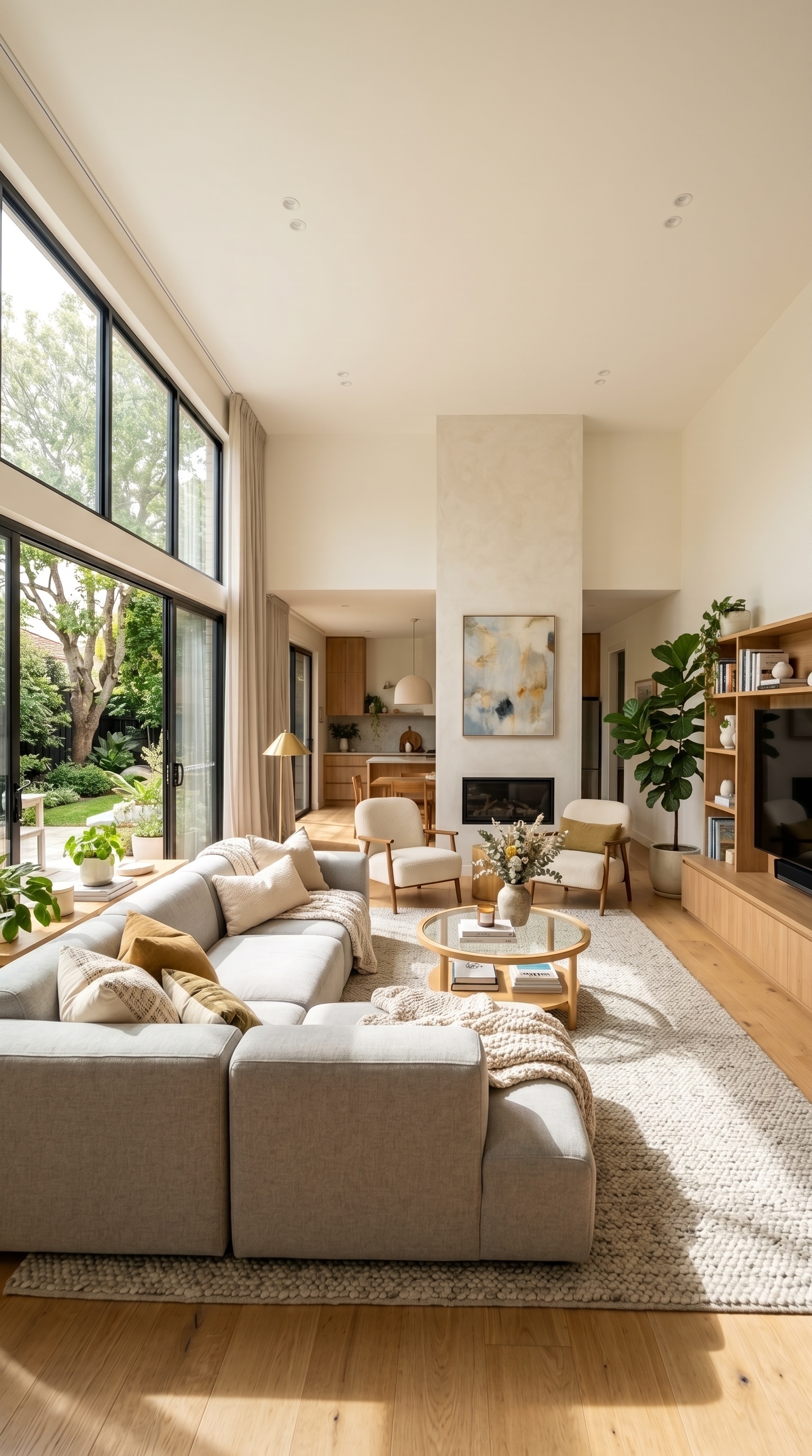 Organic Modern Living Room Furniture Ideas