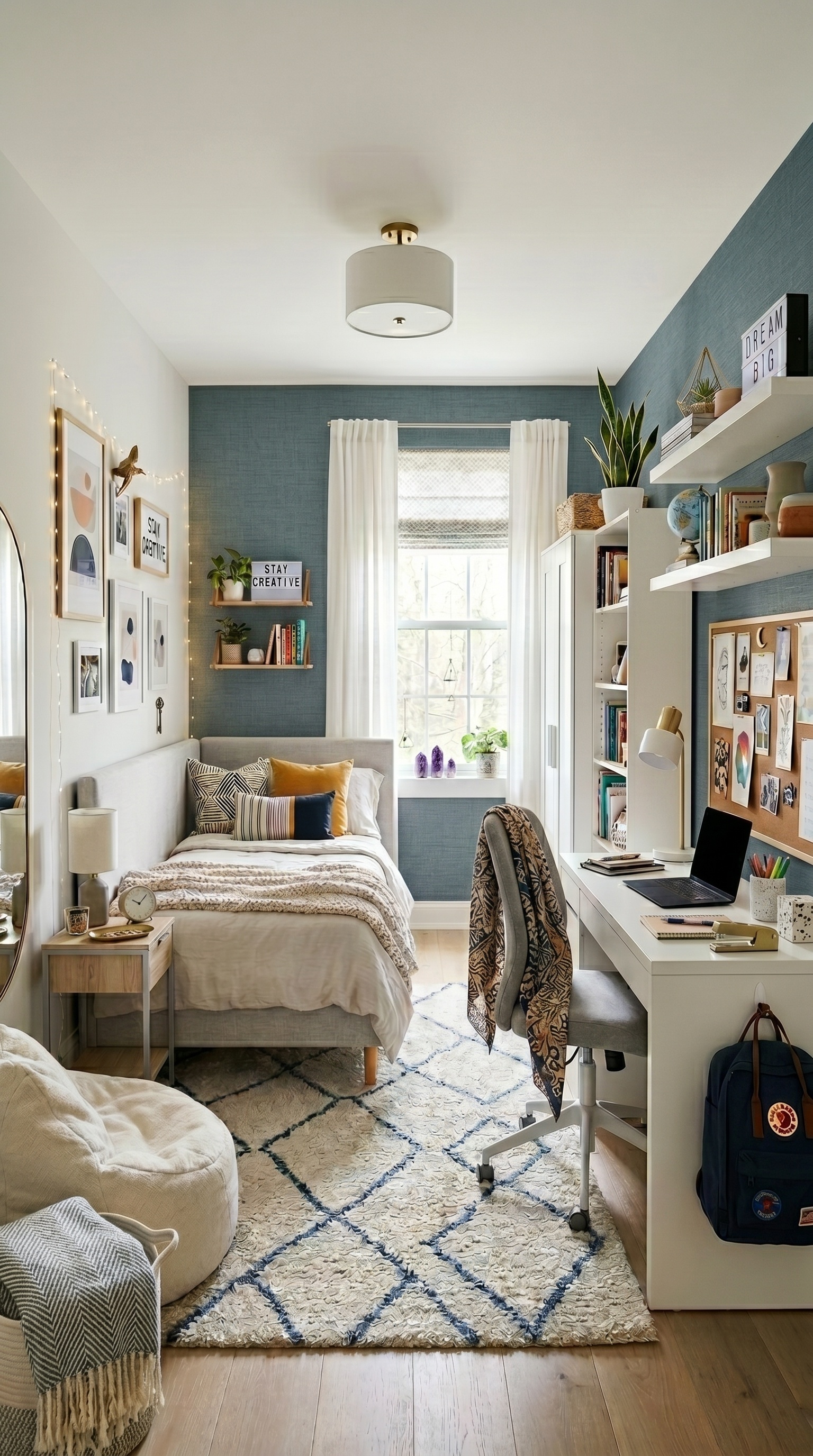 Small Teen Bedroom Furniture Ideas with Desk, Storage & Cozy Twin Bed