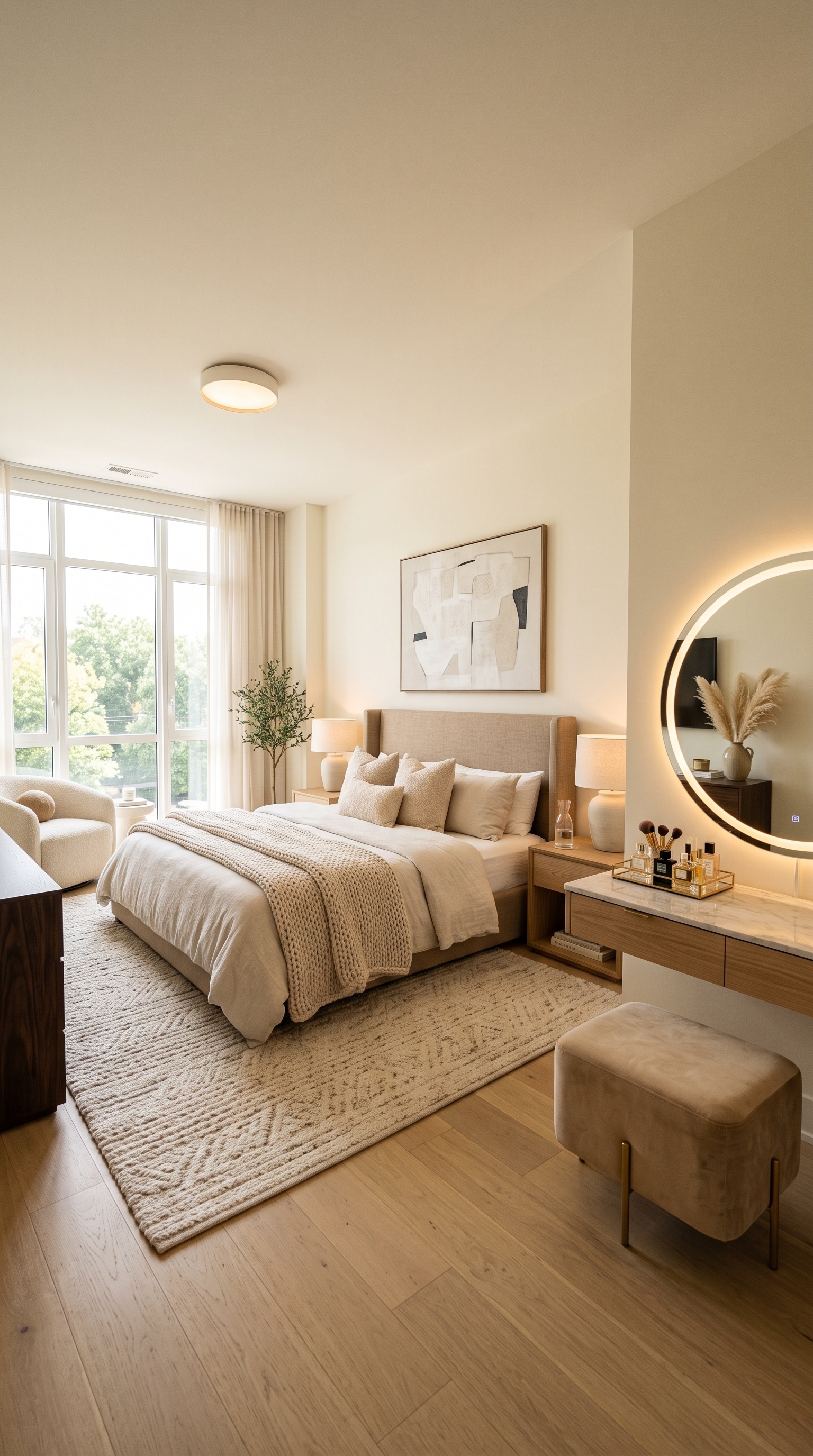 Cozy Luxury Bedroom Furniture Ideas for a Warm Neutral Home