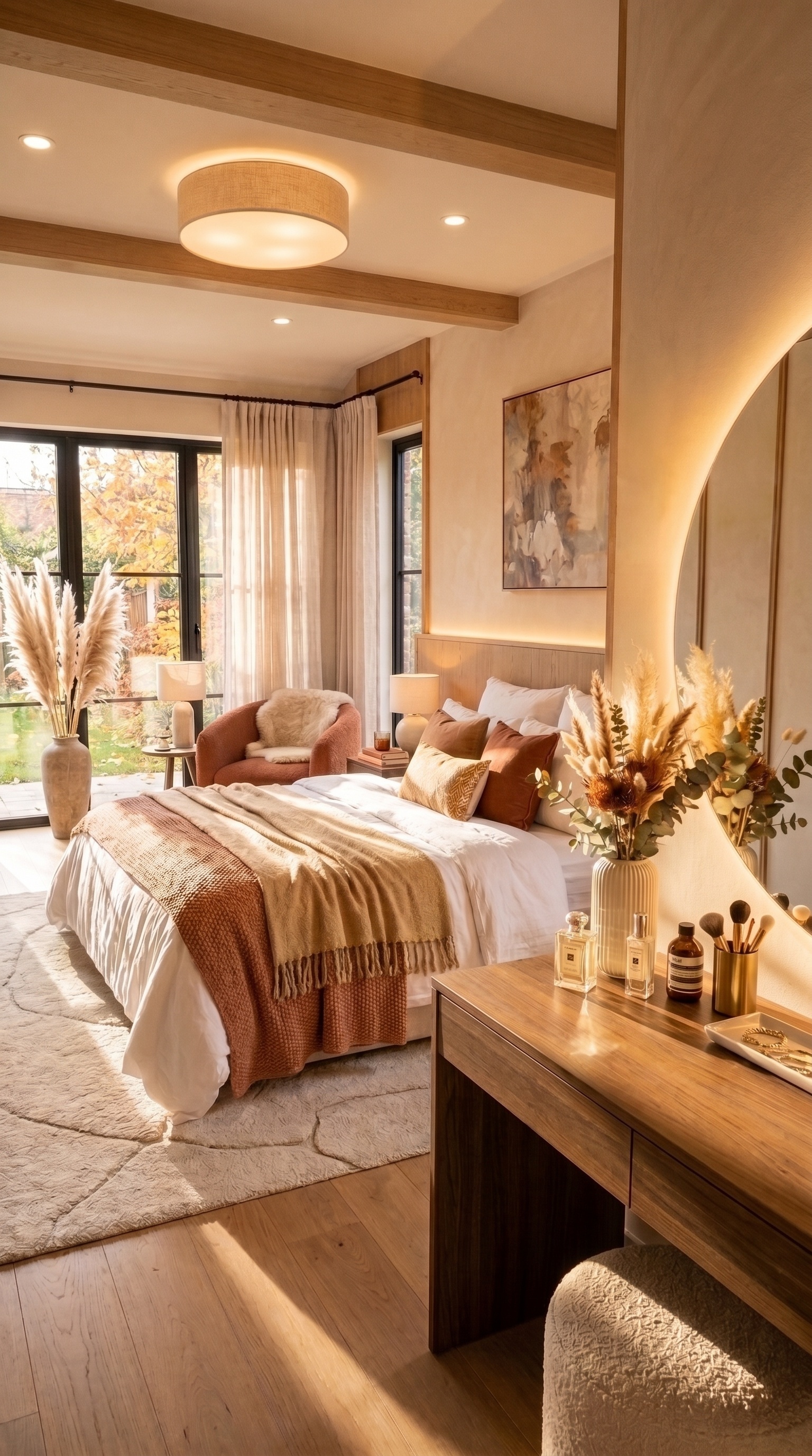Warm Organic Modern Bedroom Ideas | Natural Wood Furniture