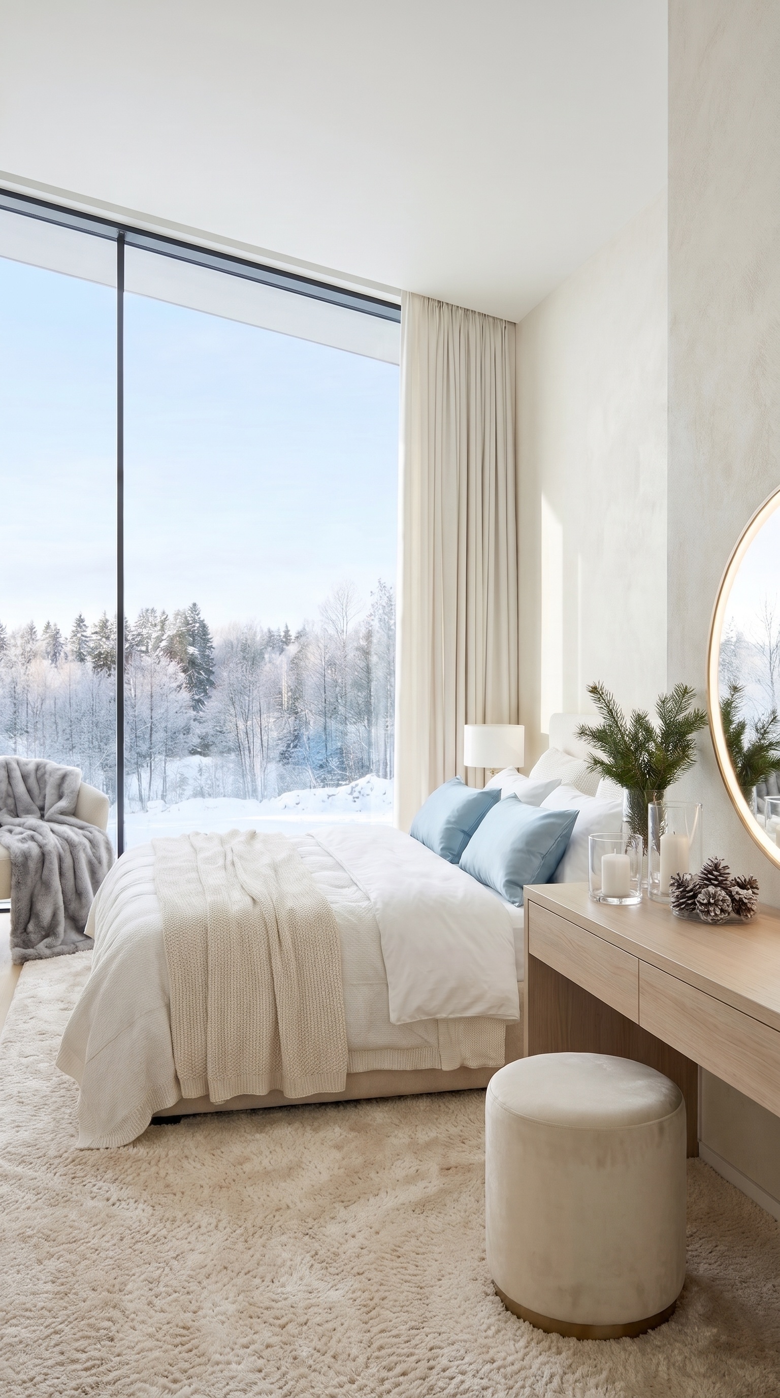Modern Luxury Master Bedroom Furniture Ideas | Scandinavian Neutral Bedroom